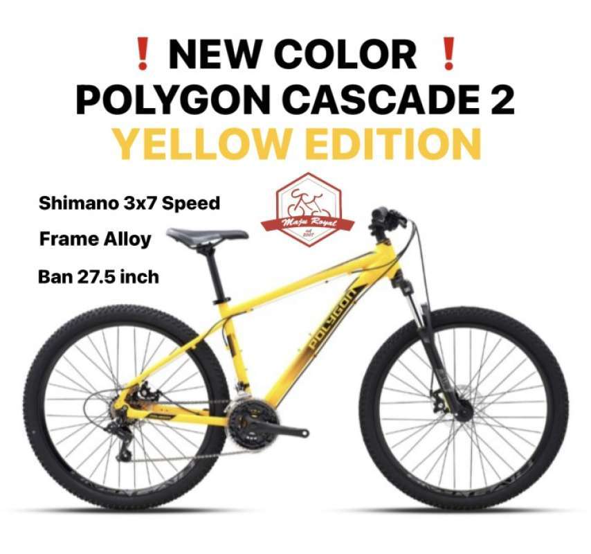 Promo Promo Sepedaung Mtb Polygon Cascade 2.0 27.5 Inch Alloy 7 Speed Shimano Yellow Edition Diskon 50 Di Seller Bayanaka Rawa Buaya Kota Jakarta Barat Blibli