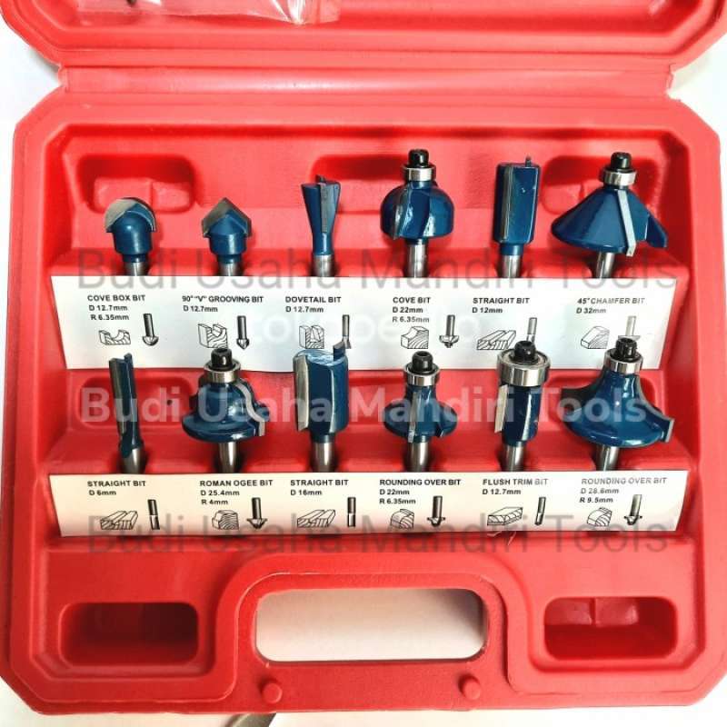 Fil Products Router Promo Mata Fil Set 12 Pcs - Mata Router Set - Router Bit Set 12 Pcs ...