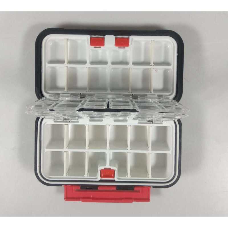 YIRUMEI Kotak Perkakas Kail Pancing Fishing Tackle Box Waterproof Hitam M