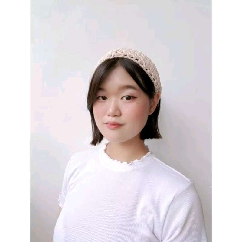 Bando Scrab Rajut Jual Bando Bandana Rajut Segitiga Knit Headband Triangle Knitted Bando ...