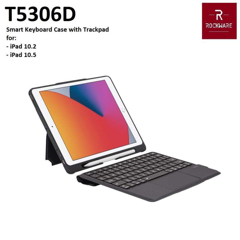 Touchpad Ipad Pro Keyboard Case With Trackpad ROCKWARE T5306D-3
