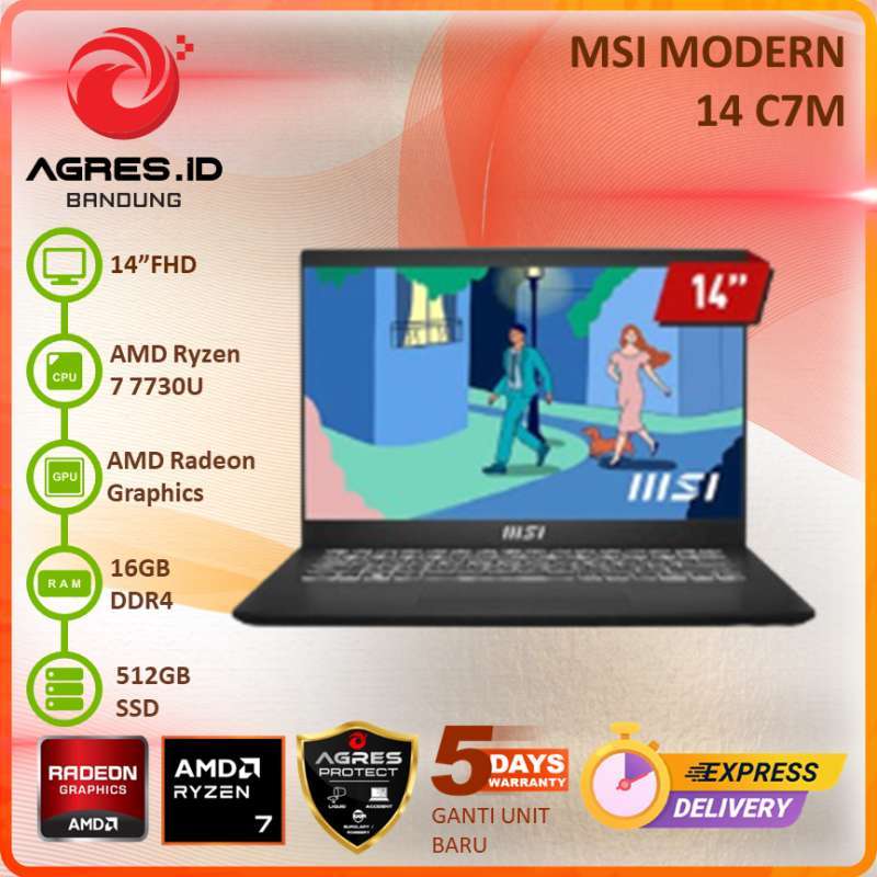 美品 MSI-Note Modern 14 C7M Ryzen 7 16GB