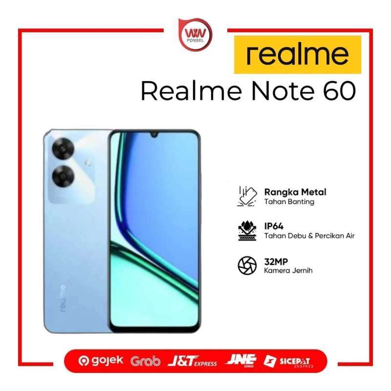 SIMフリー／realme Note60／ブルー／3＋64GB【未開封】
