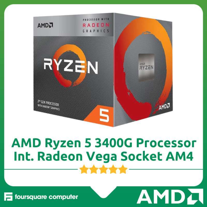 Ryzen 3400g Used AMD Ryzen 3400G With Radeon RX Vega 11