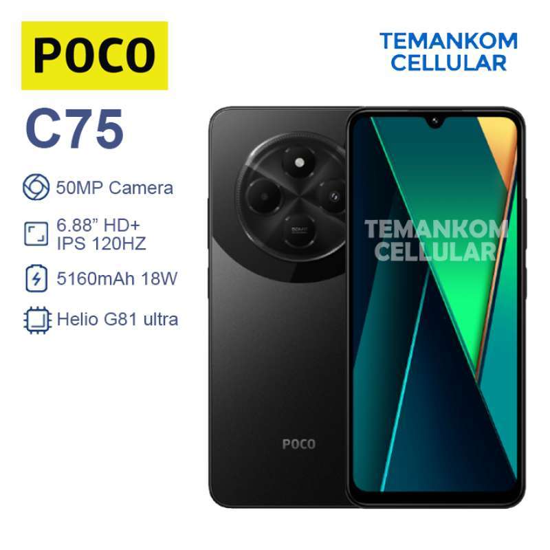 スマートフォン本体 xaiomi poco c75 RAM 6GB ROM 128GB Xiaomi Poco C75 Dual SIM Gold 128GB and 6GB RAM