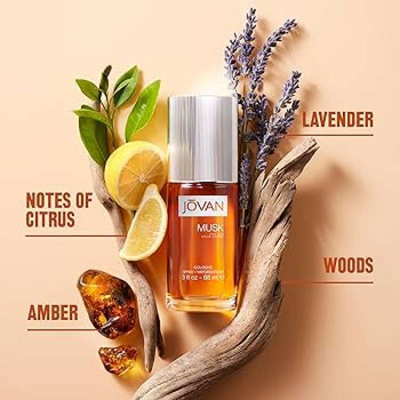 Parfum Jovan Musk Cologne Spray For Men 88ml Parfum Pria Tahan Lama - Main Image