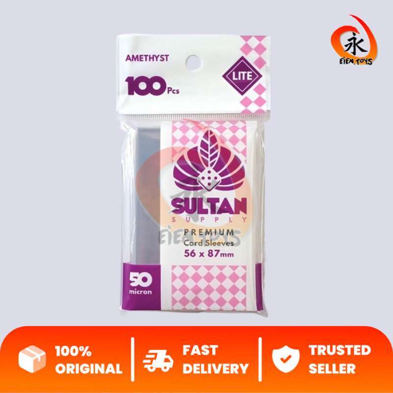 Jual Sultan Sleeve 50m 56mm X 87mm (58 X 89) - Amethyst (standard Us) 100ct  - Eien Toys Di Seller Eien Toys - Petojo Utara, Kota Jakarta Pusat | Blibli