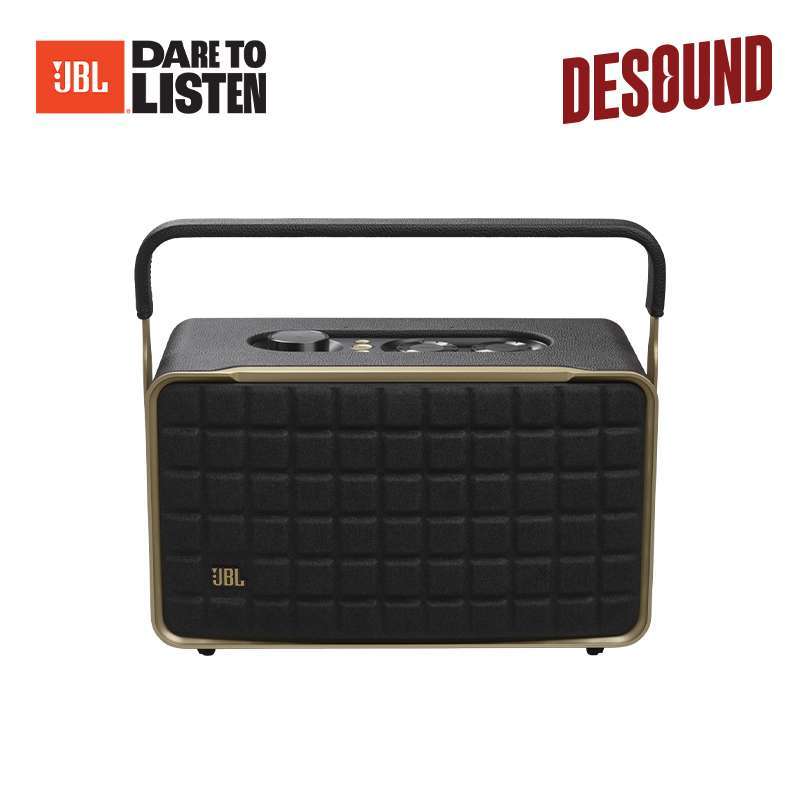 JBL Authentics 300 Portable smart home speaker with Wi-Fi, Bluetooth and  voice assistants with retro design