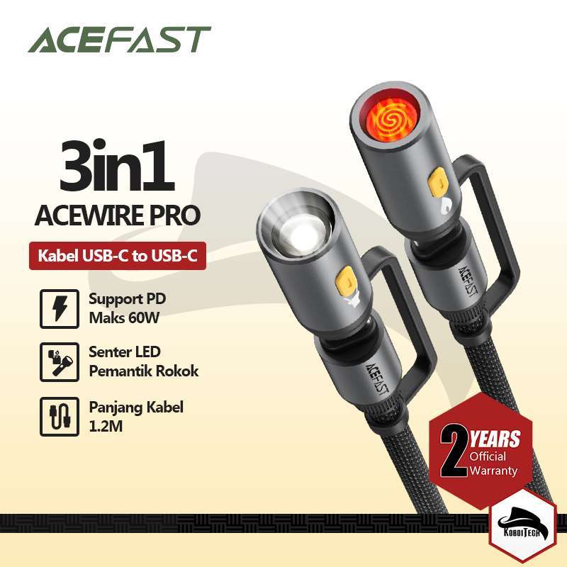 Jual Acefast Acewire Pro J4 Kabel Multifunction Multifungsi 3in1