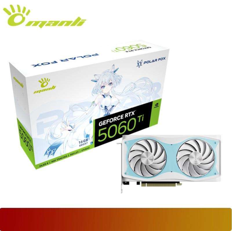 新品】Manli Polar Fox RTX 5060 Ti 8G OC