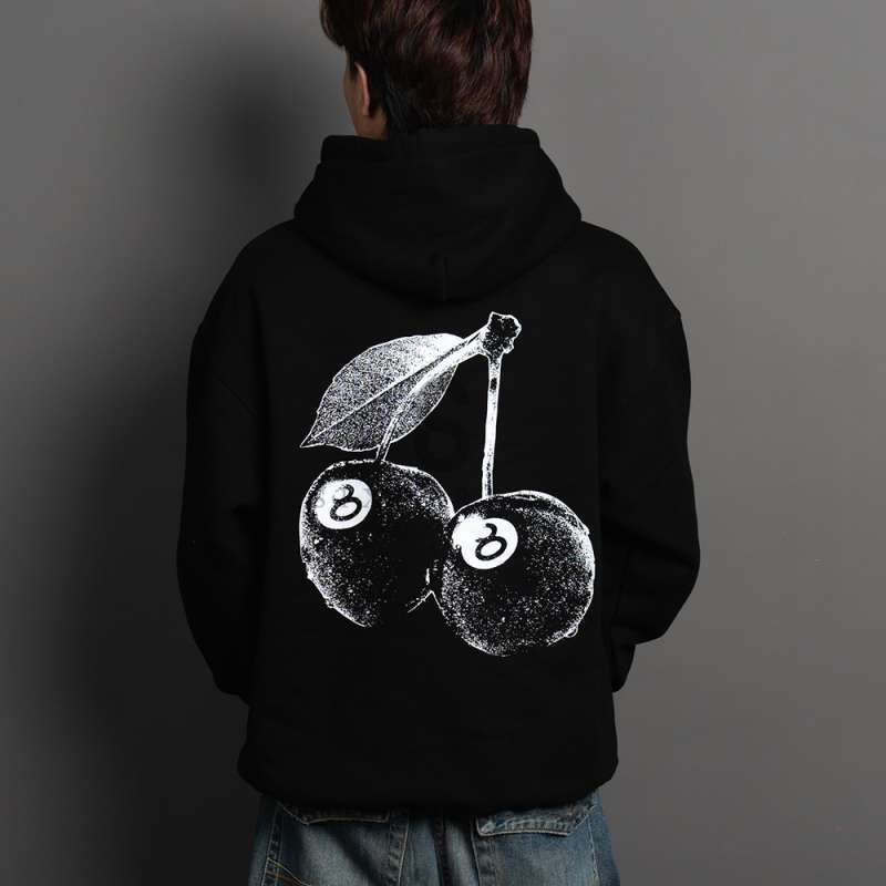 Jual Stussy Hoodie Cherries Black ( 100% Authentic ) Di