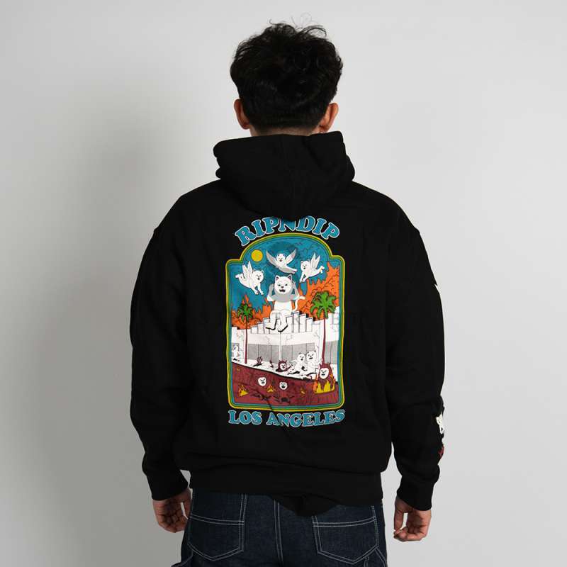 Ripndip Heaven On Earth Pullover Hoodie Black パーカー Heaven On Earth Hoodie (Black) – RIPNDIP