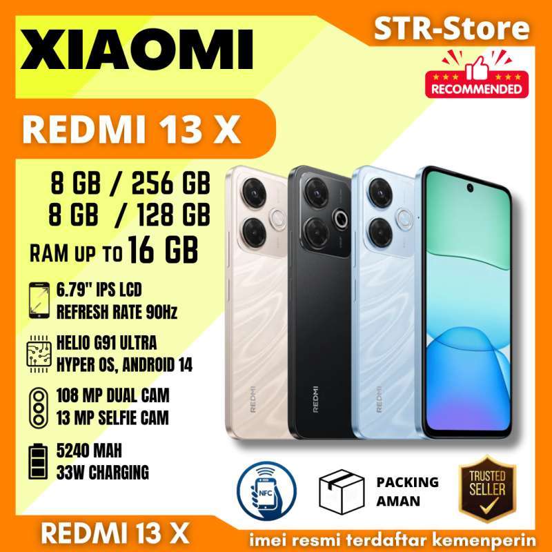 Redmi 13X／8＋256GB／silk gold／SIMフリー／グローバル XIAOMI REDMI