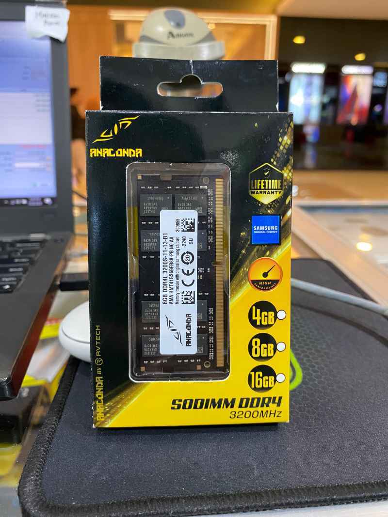 Sodimm Ram Laptop 8gb DDR4L 3200 ANACONDA Chipset Samsung