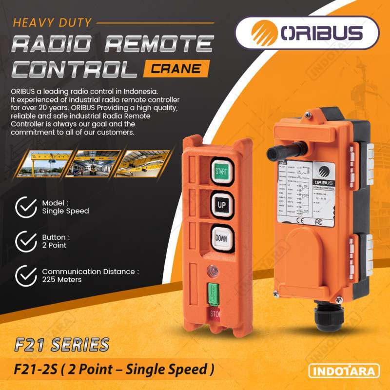 Remote Control Point Catch Jual Oribus Wireless Remote Control F21-2s 2 Point - Single Speed Di ...