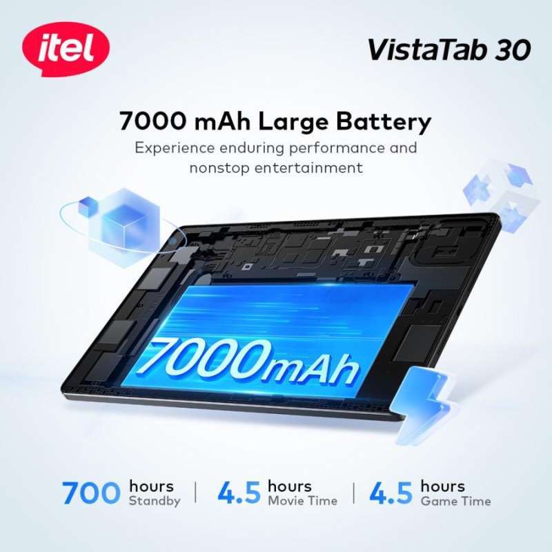 Itel VistaTab 30 4G 12GB(4+8)/128GB 7000mAh Battery 11