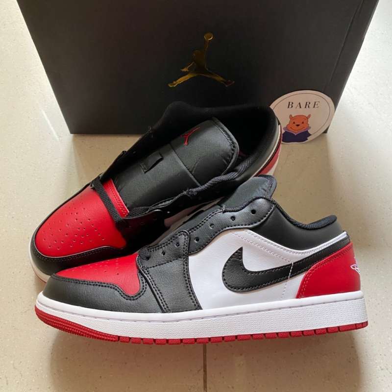 Jordan Bred Aj V2 Low Jual Air Jordan Low Bred Toe 2023 (100