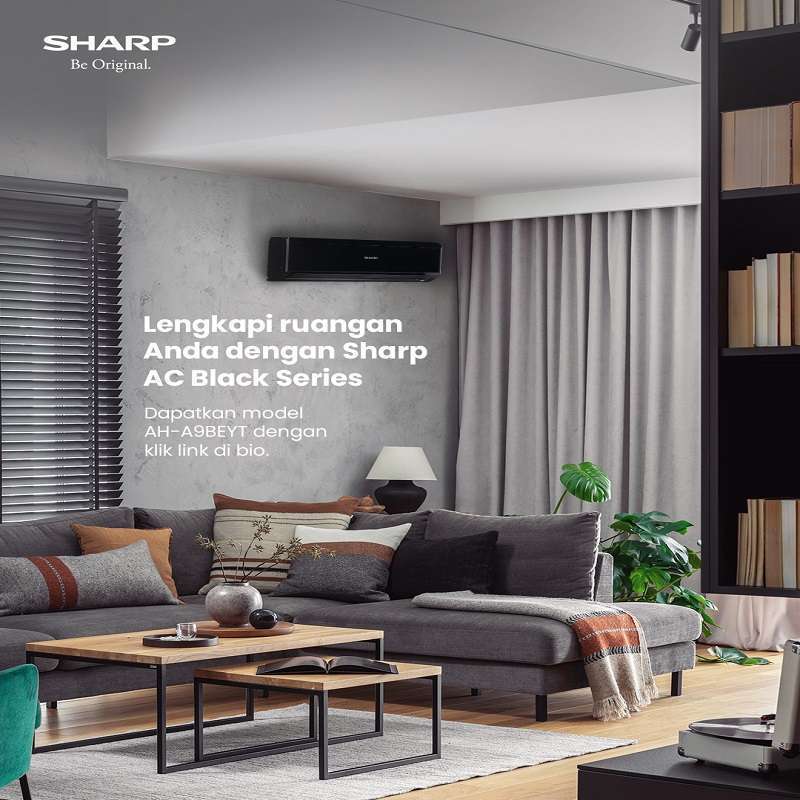 Promo Sharp Ac Ah-a9beyt Ac Split Standard 1 Pk Ah-a9beyt Garuda Black ...
