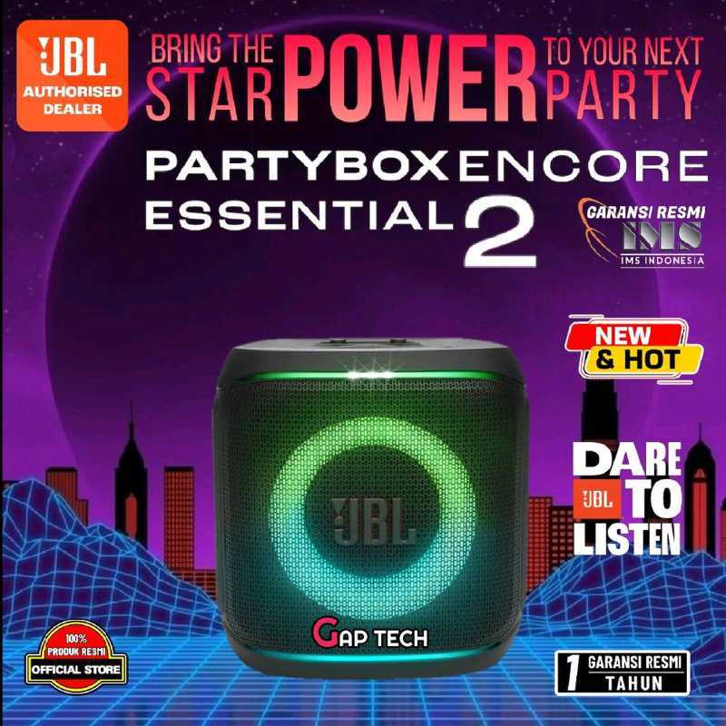 JBL Partybox Encore Essential Encore Essential2 Gen Portable  Party Speaker with Powerful 100W Sound and Built-in Dynamic Light Show  Original