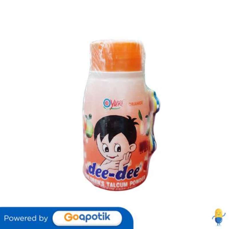 YURI DEE-DEE BEDAK TALKUM ANAK-ANAK AROMA ORANGE 45 GRAM BOTOL
