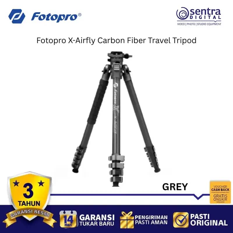 FOTOPRO X-AIRFLY Travel Tripod Camera Monopod 360 Degree Ball Head Quick  Release Phone Mount X01