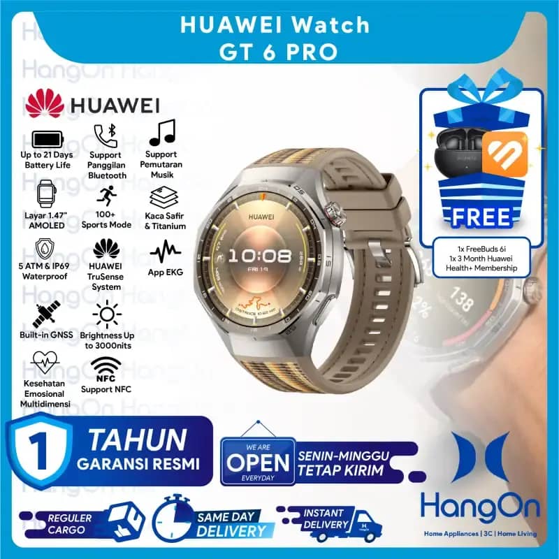 Promo HUAWEI Watch Gt Series Gt6 Pro Smartwatch Layar Amoled