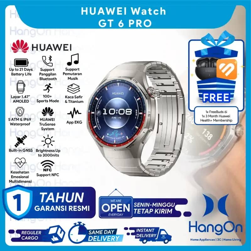 Promo HUAWEI Watch Gt Series Gt6 Pro Smartwatch Layar Amoled - Main Image