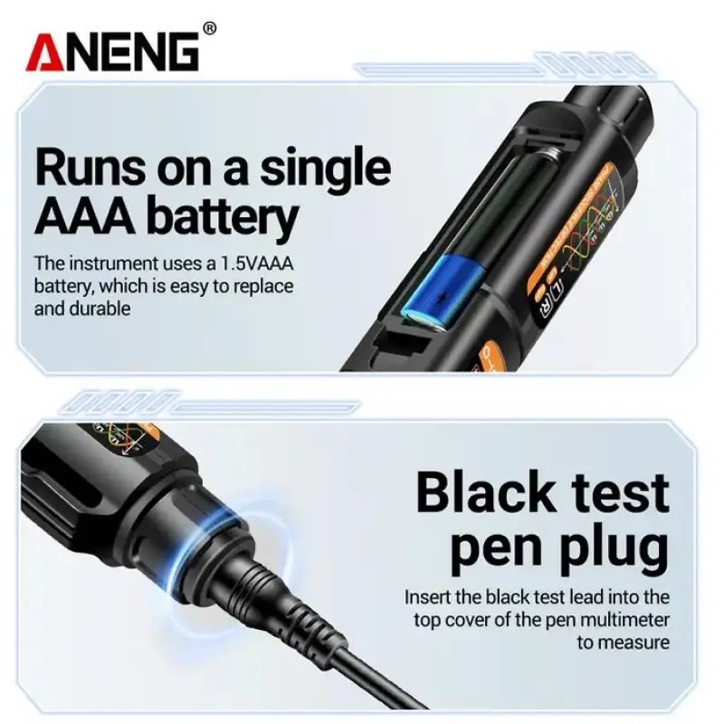 Jual Aneng A3009 Pro Mini Pen Multimeter Voice Broadcast 6000 Counts ...