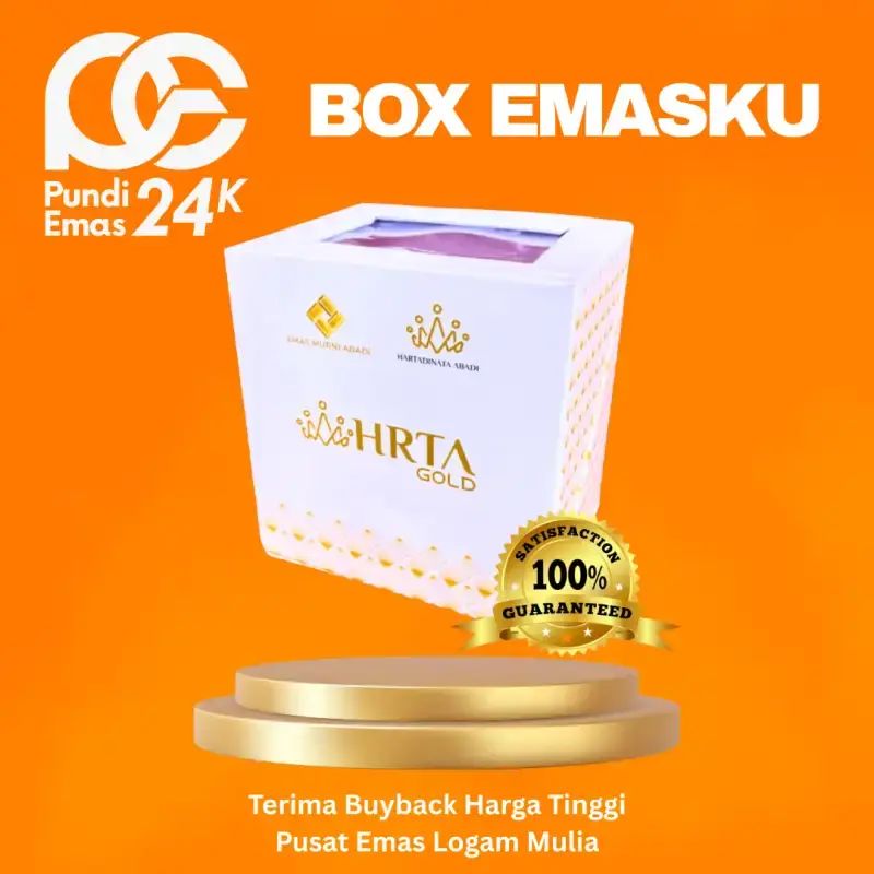 Jual Box Kotak Penyimpanan Logam Mulia Emasku Hartadinata Di Seller ...