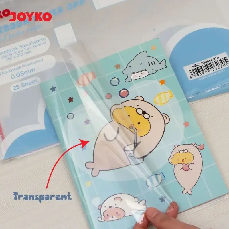 Opp Notebook Jual Joyko Sampul Buku Opp Notebook Cover Opp Nbc-100 1 Pack Isi 25 ...