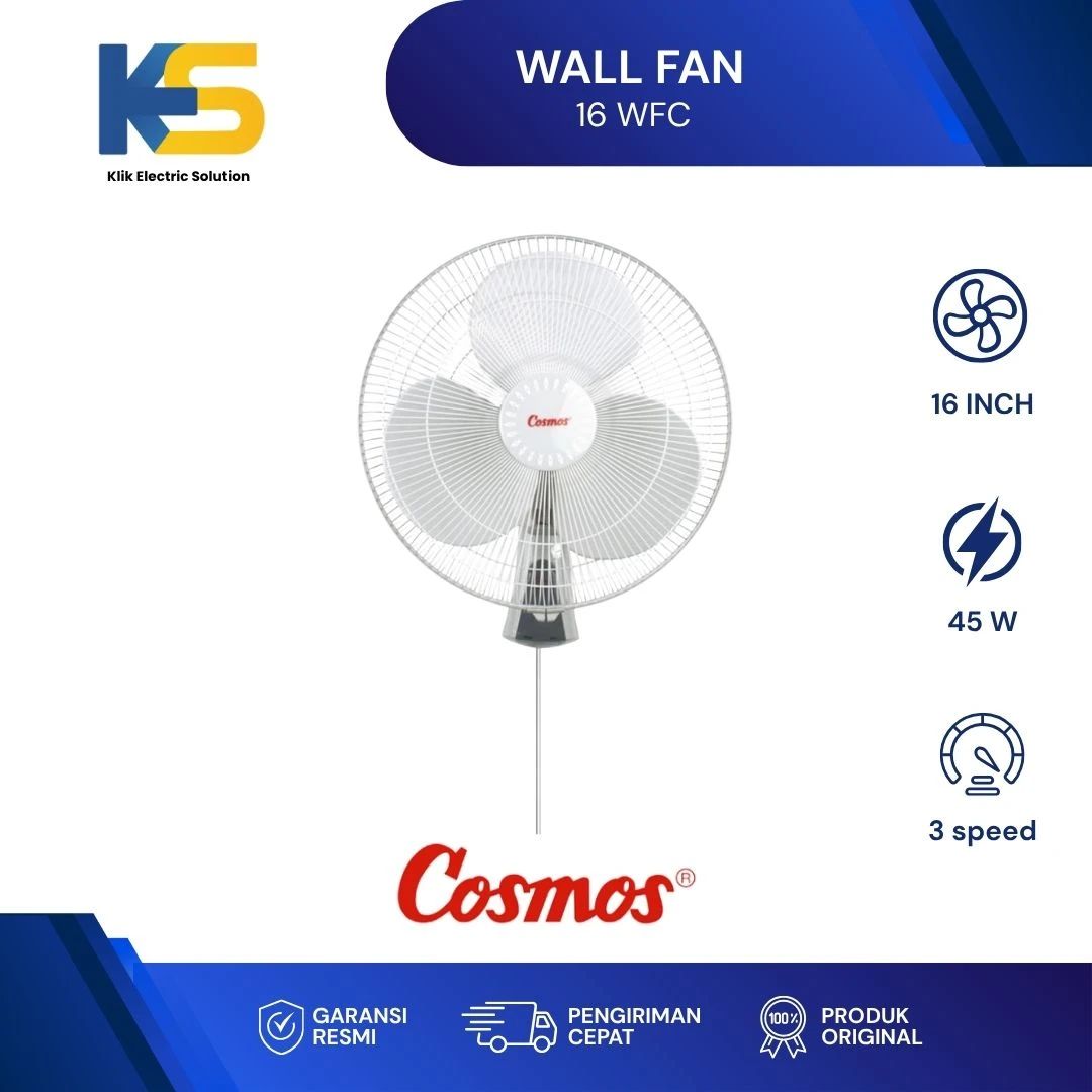 Jual K.e.s - Cosmos Wall Fan 16 Wfc / Kipas Angin Listrik Dinding ...