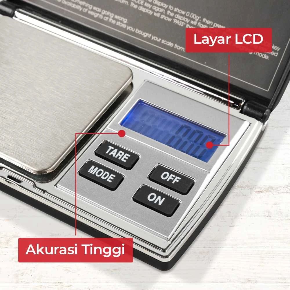 Promo Timbangan Emas Mini Digital Multifungsi 500g 0.01g - Uf200h ...