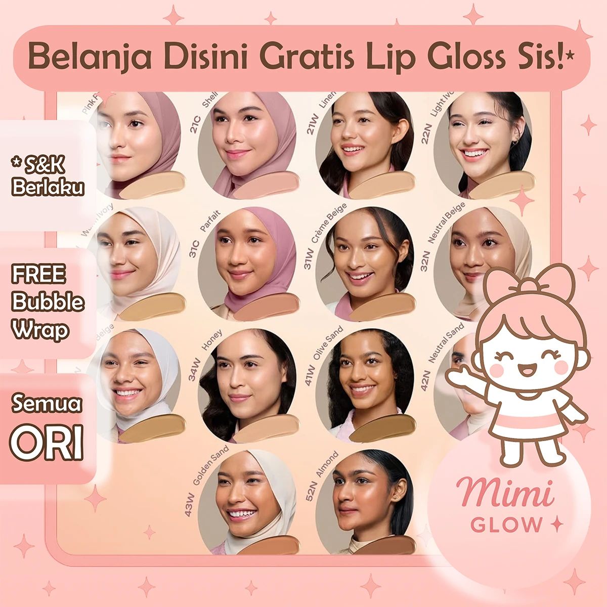 Promo Wardah Perfect Glow Cushion Colorfit - [full & Refil] Chusion ...