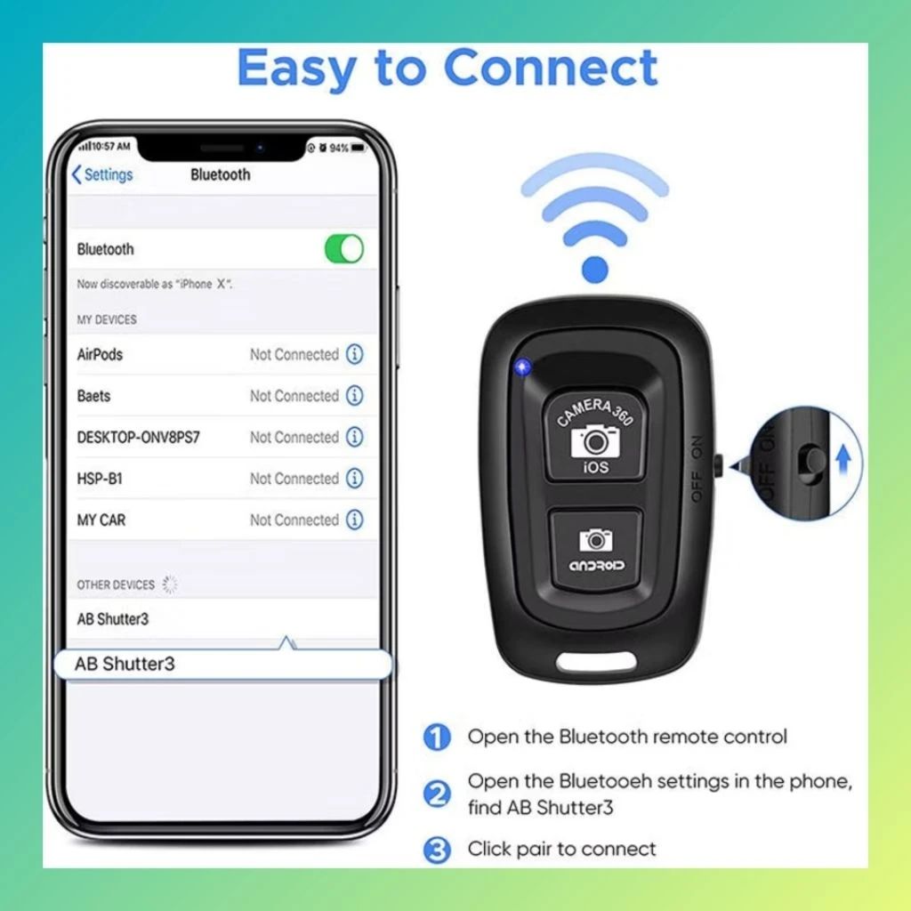 Jual Remote Tomsis Bluetooth Remote Shutter Kamera Android Ios Remote ...