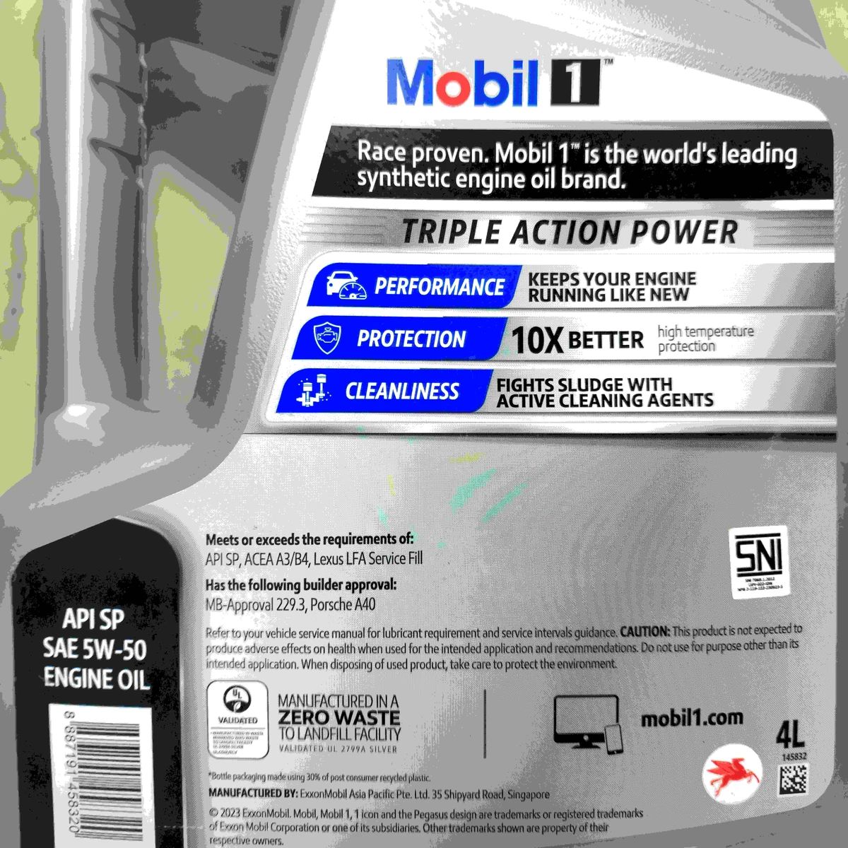 Jual Mobil 1 Triple Action Power 5w-50 Api Sp 4 Liter (oli Mesin