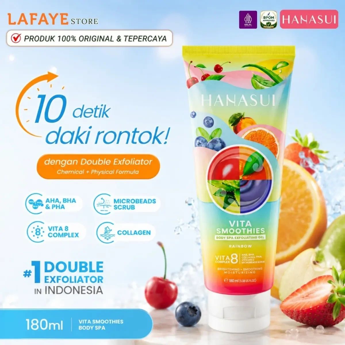 Hanasui Body Spa Vita Smoothies Exfoliating Gel