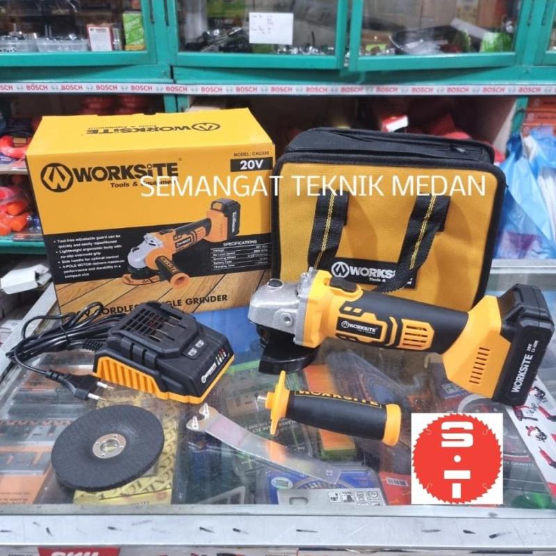 Jual Cag330 Gerinda Baterai Cordless Grinder 20v 2ah Worksite