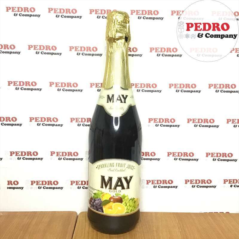 Jual May Gold Sparkling Fruit Juice Fruit Cocktail 750 Ml Jus Buah