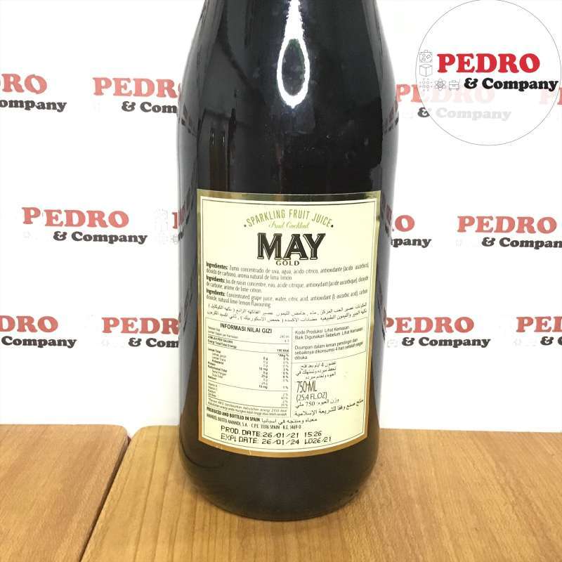 Jual May Gold Sparkling Fruit Juice Fruit Cocktail 750 Ml Jus Buah