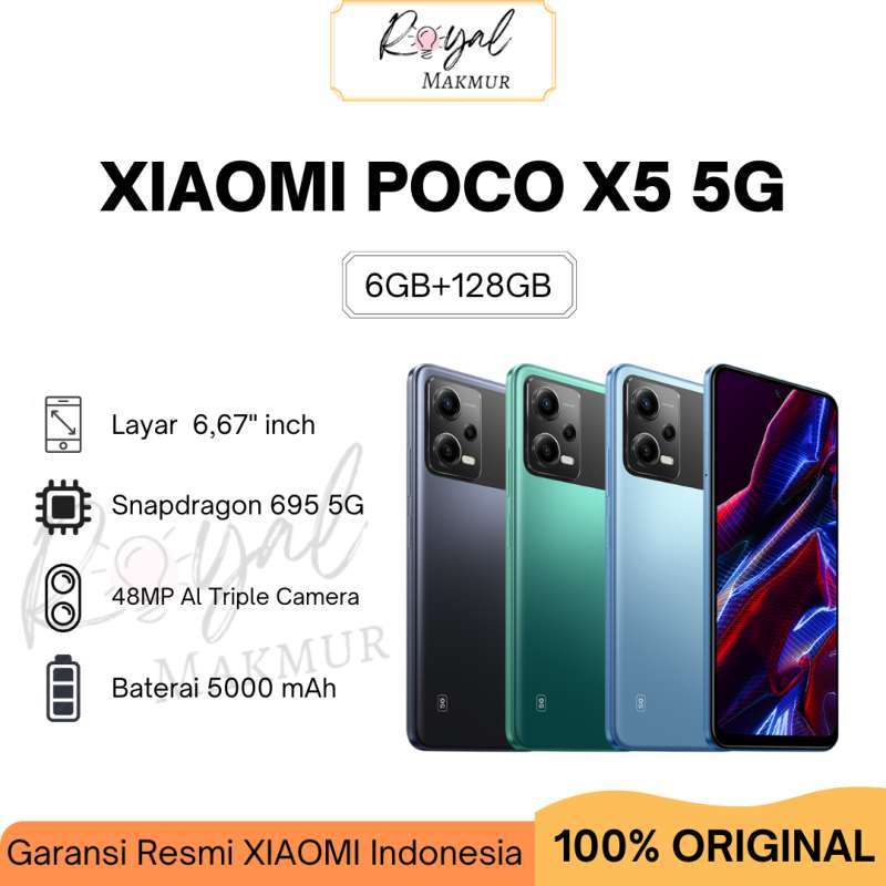 Jual Xiaomi POCO X5 5G 6/128GB - Garansi Resmi - Green di Seller Royal ...