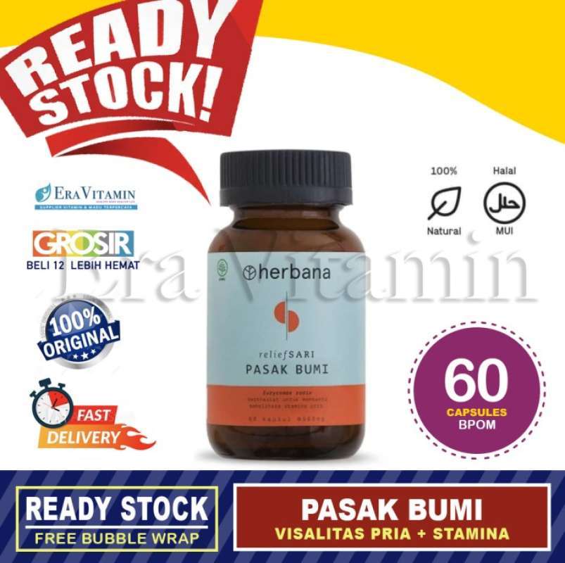 Promo Herbana Relief Sari Tongkat Ali / Long jack 60 Kapsul / PASAK