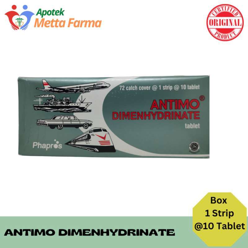 Jual Antimo Box 1 Strip 10 Tablet / Obat Mual Perjalanan Dan Muntah Di