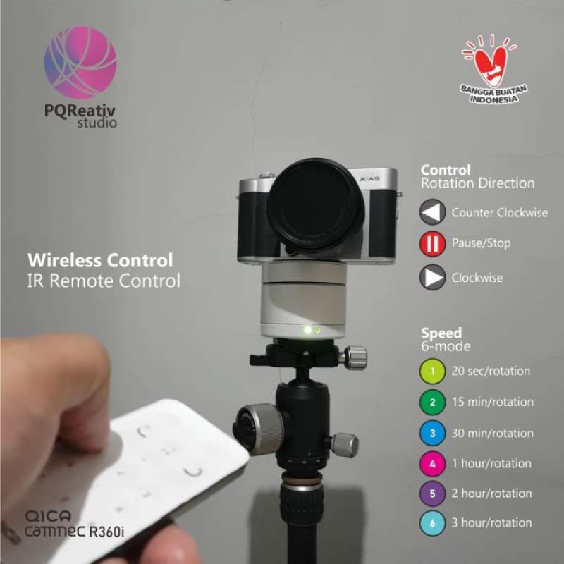 Electronic Rotator Jual 360-degree Electronic Rotator With Remote / Ball Head / Tripod ...