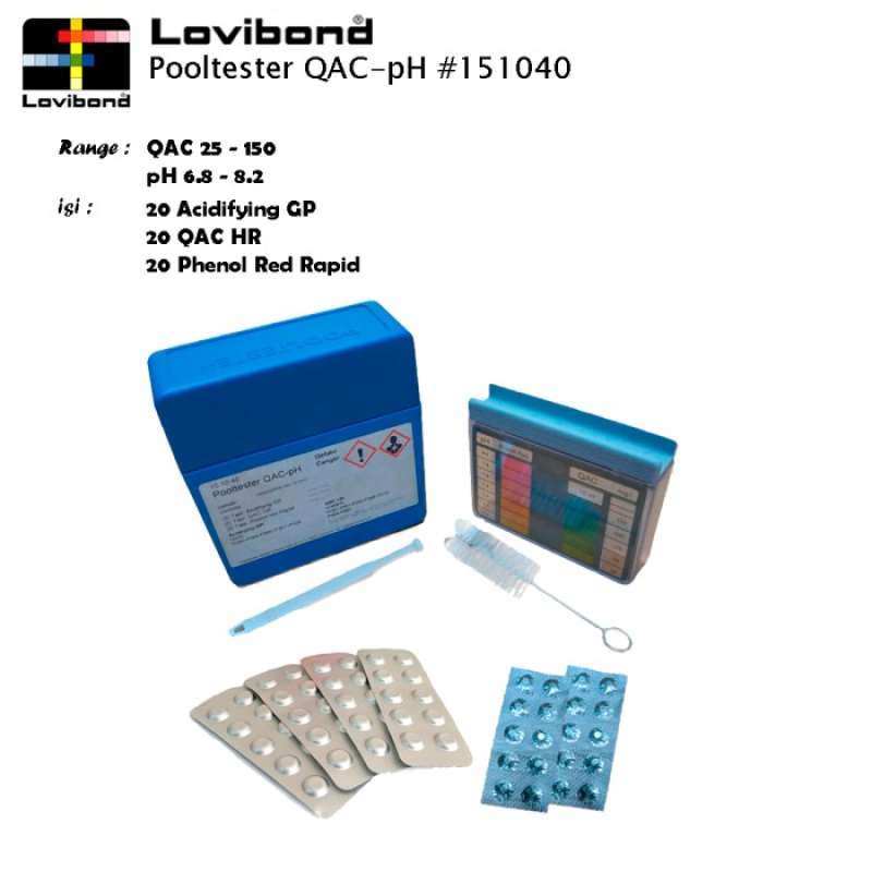 Promo Test Kit Kolam Renang Lovibond Pool Tester QAC/PH Ex.Jerman