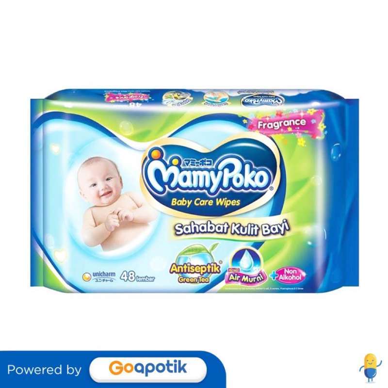 Jual MAMYPOKO WIPES ANTISEPTIC PERFUME PACK 48 PCS di Seller Apotek Liz