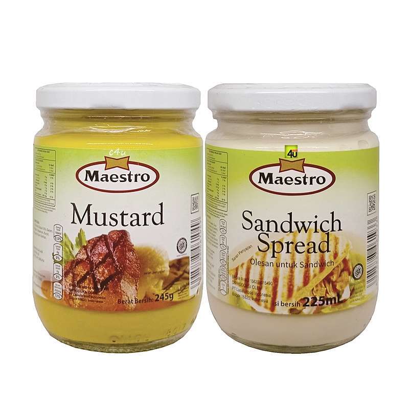 Promo Maestro Mustard & Sandwich Spread Kemasan JAR Diskon 5 di