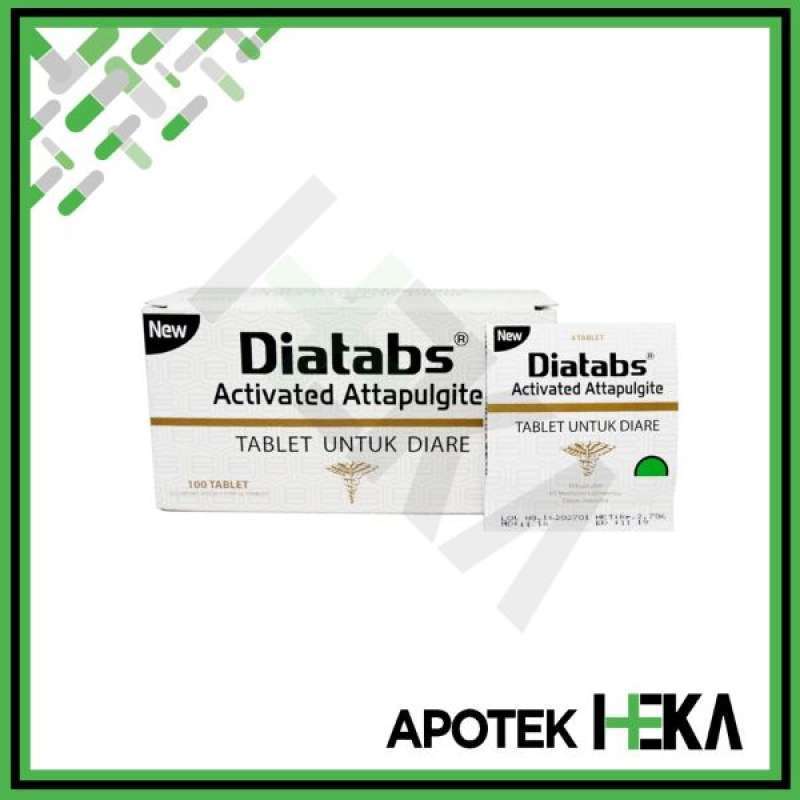 Jual New Diatabs Tablet Obat Diare Box isi 100 Tablet di Seller Apotek ...