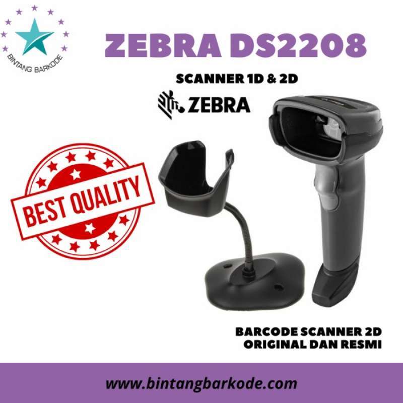 Promo Scanner Barcode 1D & 2D Zebra Ds2208 / Ds22 Usb Diskon 5 di