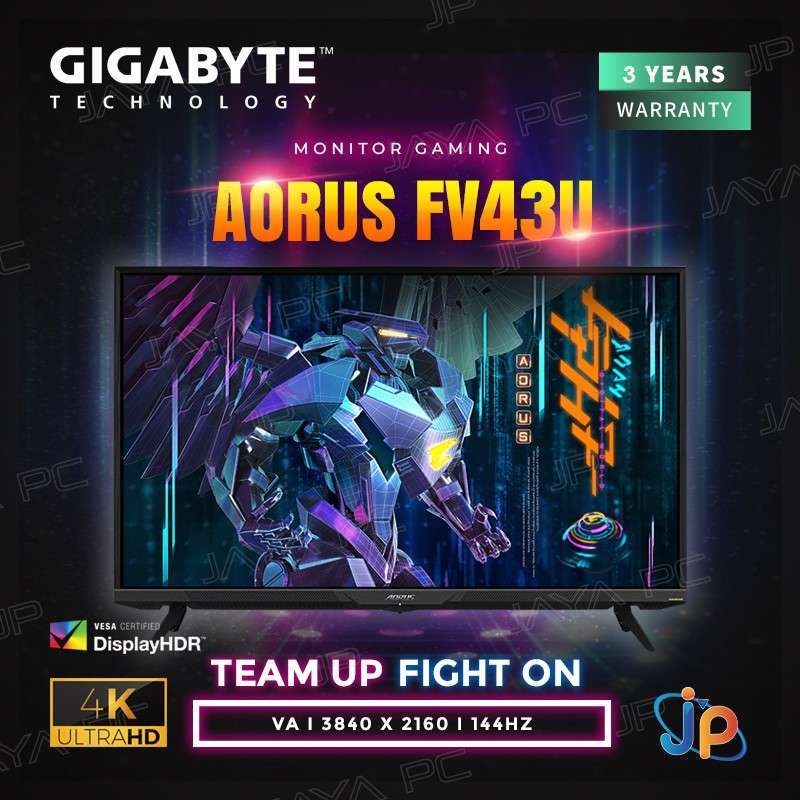 Jual Monitor Gigabyte Aorus Led Fv43u/ Fv43u-ek - 4k Uhd 43 Inch Di ...