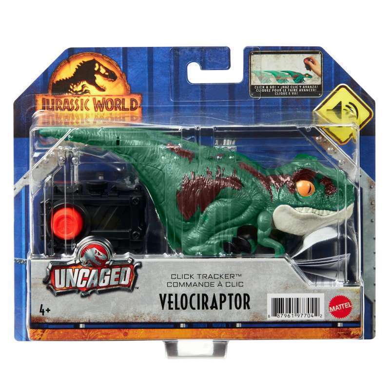 Promo Jurassic World Uncaged Click Tracker Velociraptor Green - Mainan ...